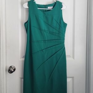 Calvin Klein Emerald Green Midi Dress